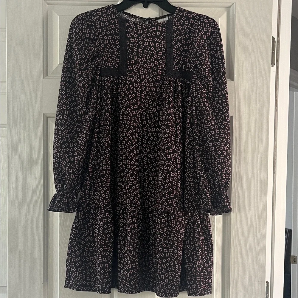Zara Girls Lilac Floral Print Dress